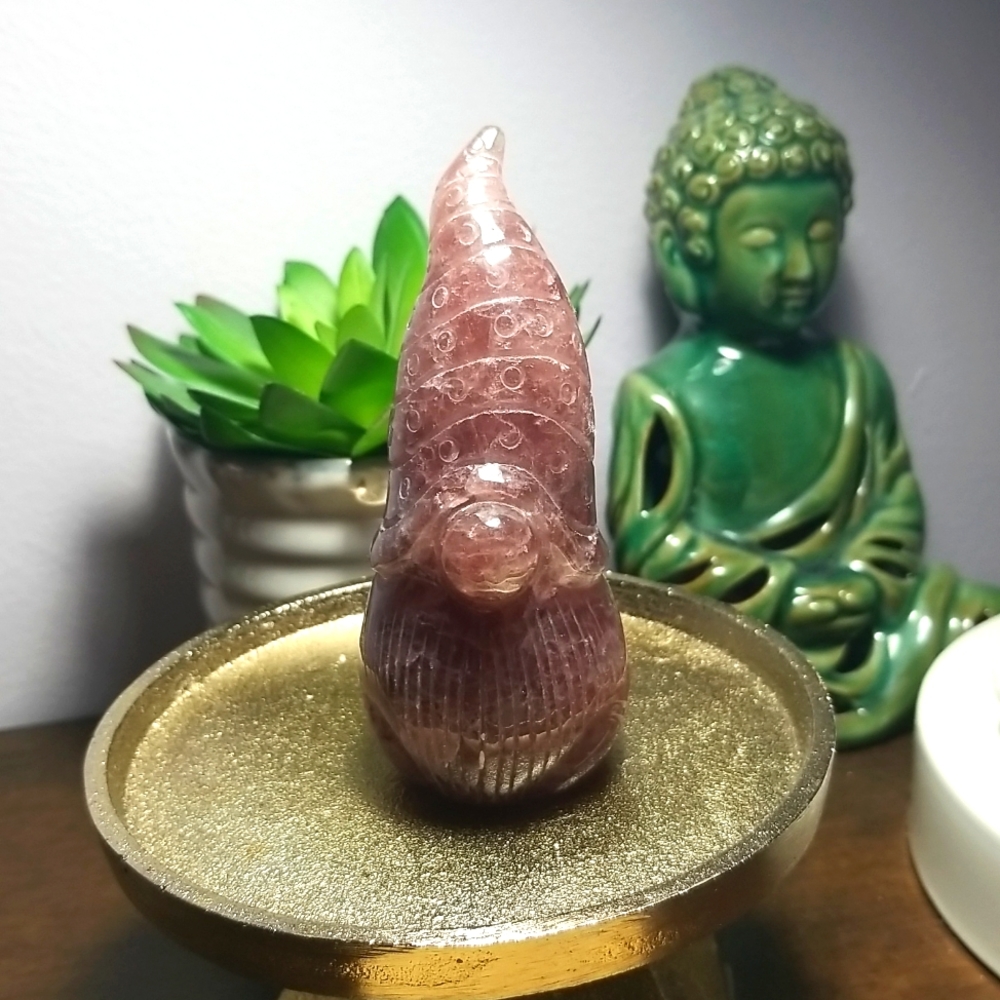 Strawberry Quartz Gnome - Rare